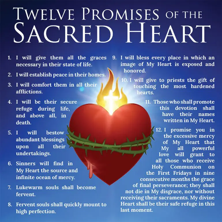 Heart with flame and crown of thorns
